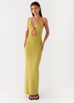 Hold On Tight Knit Maxi Dress - Olive - 图片 4