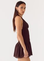 Holden Mini Dress - Chocolate - 图片 2