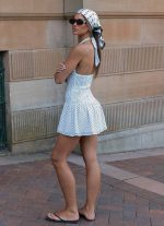 Holden Mini Dress - White Polkadot - 图片 3