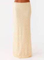 Honestly Sequin Maxi Skirt - Yellow - 图片 5