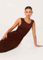 Hot Sequins Maxi Dress - Chocolate - 图片 6