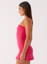 Hurts Like Hell Strapless Mini Dress - Fuchsia - 图片 2