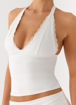 Illuminate Halter Top - White - 图片 6