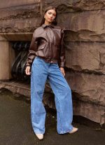 Indara Bomber Jacket - Chocolate - 图片 2