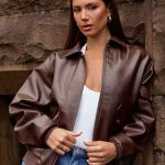 Indara Bomber Jacket - Chocolate