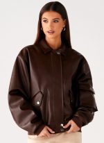 Indara Bomber Jacket - Chocolate - 图片 6