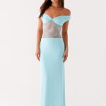 Infatuation Lace Maxi Dress - Turquoise