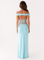 Infatuation Lace Maxi Dress - Turquoise - 图片 3
