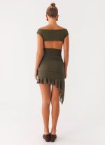 Ivy Whisper Mini Dress - Khaki - 图片 3