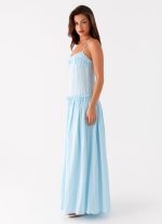 Jacinda Drop Waist Maxi Dress - Blue - 图片 3