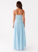 Jacinda Drop Waist Maxi Dress - Blue - 图片 4