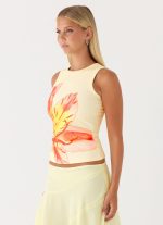 Jacqui Beaded Tank Top - Yellow - 图片 3