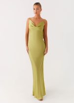Jade Escape Maxi Dress - Lime - 图片 5