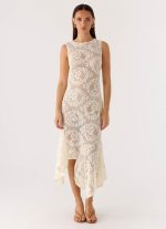 Janayia Midi Dress - Ivory - 图片 6