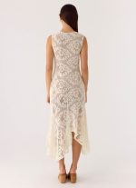 Janayia Midi Dress - Ivory - 图片 3