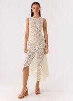 Janayia Midi Dress - Ivory - 图片 5