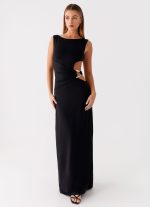 Jayana Maxi Dress - Black - 图片 5