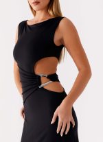 Jayana Maxi Dress - Black - 图片 6