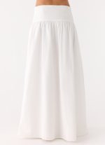 Jayne Maxi Skirt - White - 图片 4