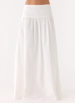 Jayne Maxi Skirt - White - 图片 2