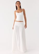 Jayne Maxi Skirt - White - 图片 6