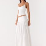 Jayne Maxi Skirt - White