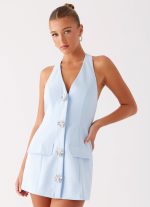 Jeanie Mini Dress - Blue - 图片 6
