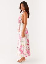 Jensen Midi Dress - Ivory Floral Print - 图片 3