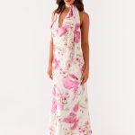 Jensen Midi Dress - Ivory Floral Print