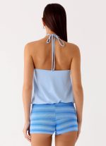 Jisoo Halter Top - Blue - 图片 3