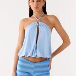 Jisoo Halter Top - Blue
