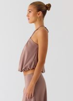 Jisoo Halter Top - Desert Taupe - 图片 2