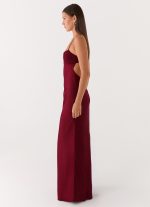 Joanie Maxi Dress - Maroon - 图片 3