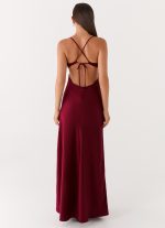 Joanie Maxi Dress - Maroon - 图片 2