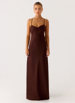 Joanie Maxi Dress - Chocolate