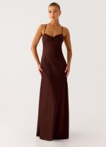 Joanie Maxi Dress - Chocolate - 图片 4