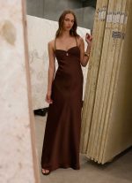 Joanie Maxi Dress - Chocolate - 图片 2