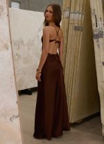 Joanie Maxi Dress - Chocolate - 图片 3