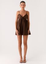 Jonas Mini Dress - Brown - 图片 2