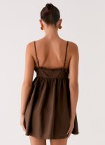 Jonas Mini Dress - Brown - 图片 4