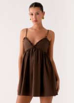 Jonas Mini Dress - Brown - 图片 6