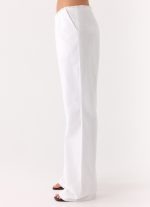 Josephina Linen Pant - White - 图片 2