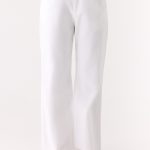 Josephina Linen Pant - White