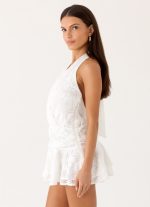Jovanna Lace Mini Dress - White - 图片 4