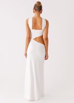 Juliander Knot Maxi Dress - White - 图片 3