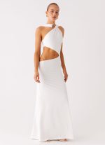 Juliander Knot Maxi Dress - White - 图片 4