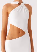 Juliander Knot Maxi Dress - White - 图片 6