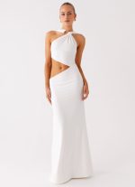 Juliander Knot Maxi Dress - White - 图片 5