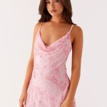Julie Mini Dress - Pink