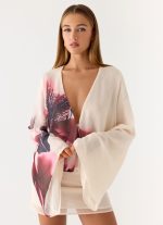 Junia Long Sleeve Mini Dress - Velvet Bloom - 图片 6